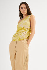 Ginna - Fusion one shoulder top I Lemon combo 2 - Rabens Saloner