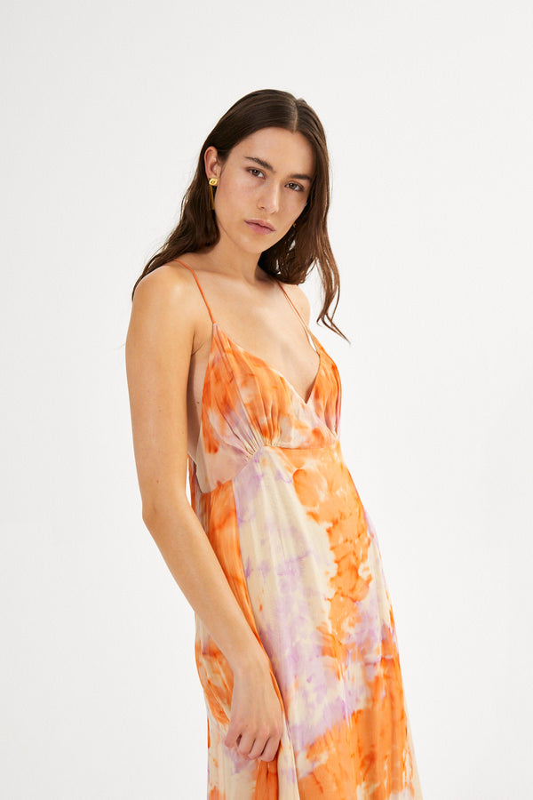 Farida - Fusion string dress I Ametrine combo 2 - Rabens Saloner