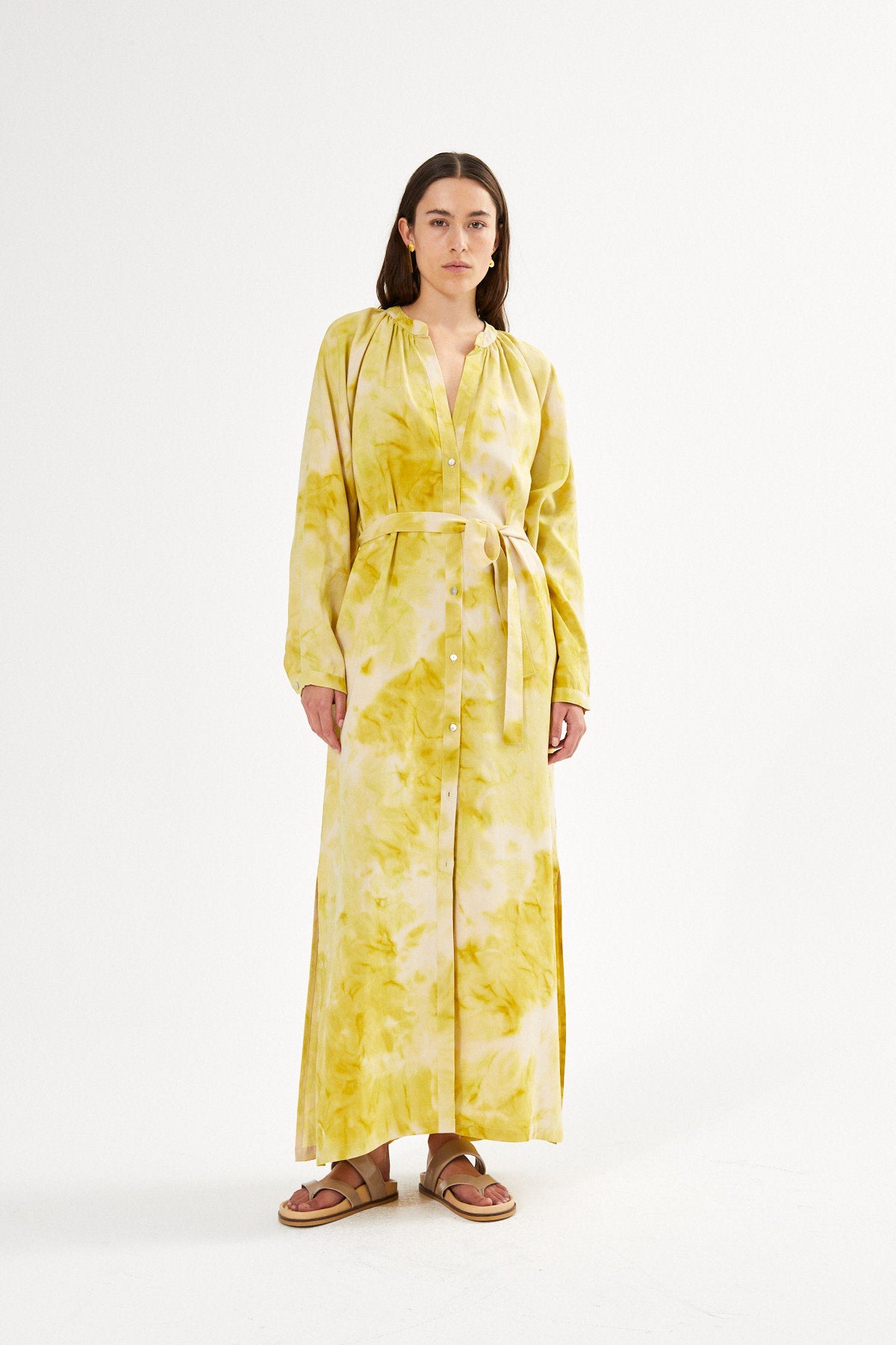 Ingela - Fusion belt dress I Emerald combo 4 - Rabens Saloner