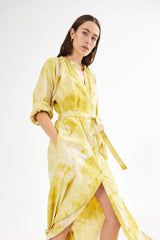 Ingela - Fusion belt dress I Emerald combo 3 - Rabens Saloner