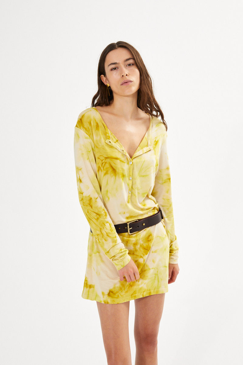 Hue - Fusion jersey dress I Lemon combo 4 - Rabens Saloner