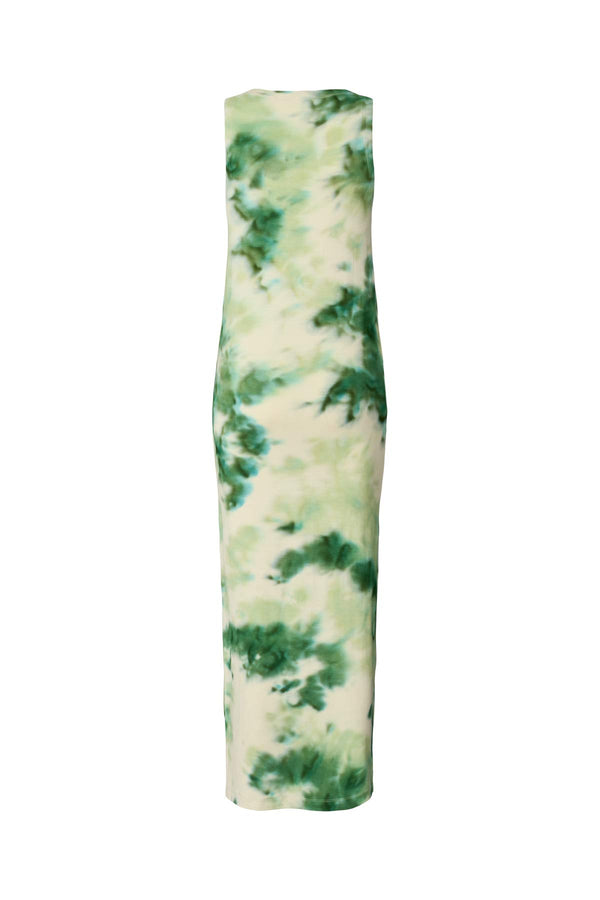 Niara - Fusion long tank dress I Emerald combo 2 - Rabens Saloner