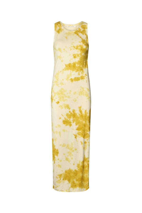 Niara - Fusion long tank dress I Lemon combo Lemon combo XS 1 - Rabens Saloner