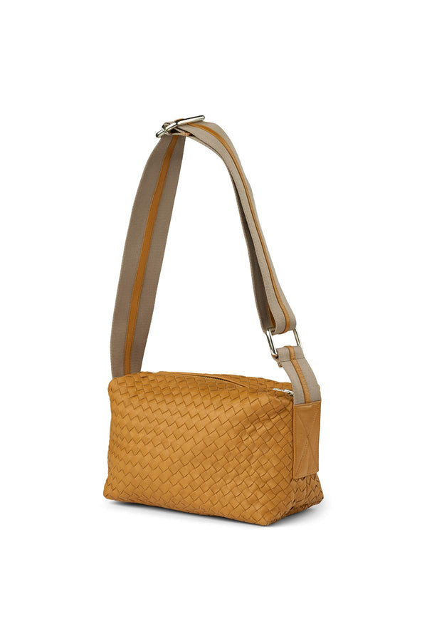 Sigi - Basket weave leather bag I Mandarin Mandarin O/S 1 - Rabens Saloner