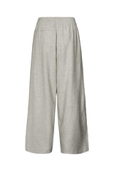 Everdeen - Drapy tailoring relaxed pants I Grey melange 9 - Rabens Saloner