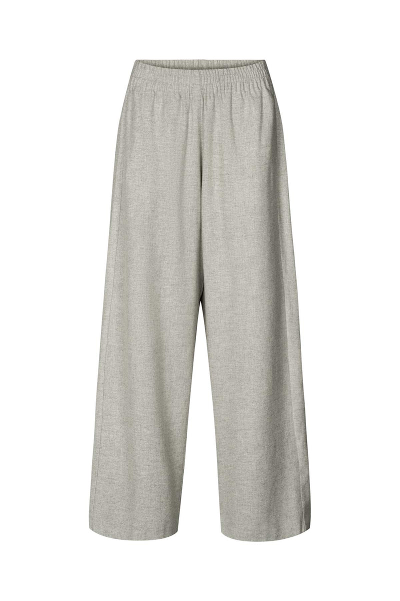 Everdeen - Drapy tailoring relaxed pants I Grey melange Grey melange XS 8 - Rabens Saloner