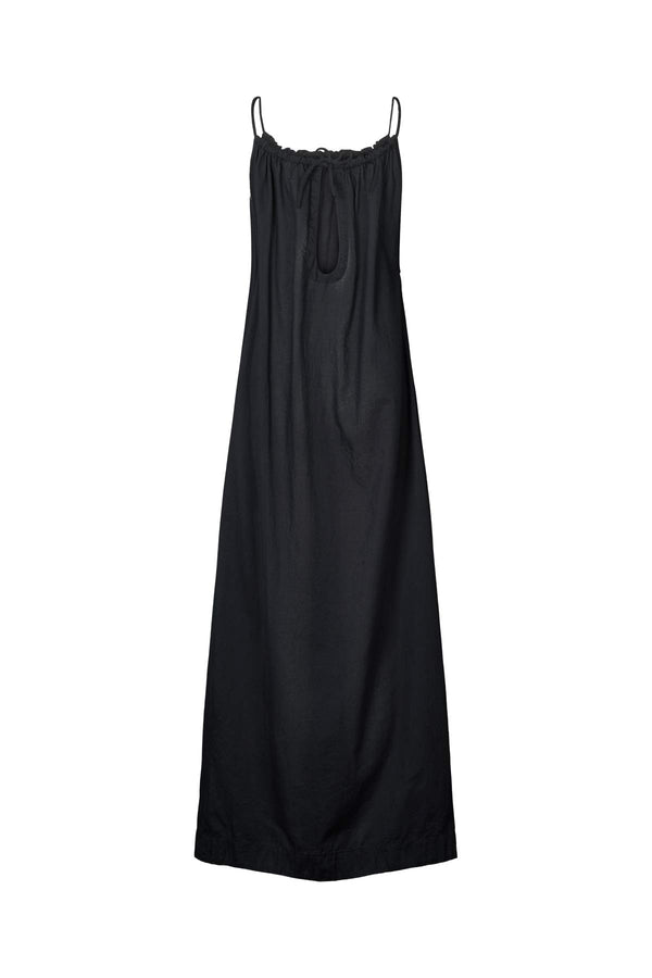 Hope - Cotton halter dress I Black 2 - Rabens Saloner