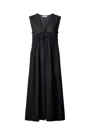 Harmonie - Cotton long dress I Black Black XS 2 - Rabens Saloner