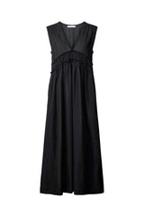 Harmonie - Cotton long dress I Black Black XS 2 - Rabens Saloner