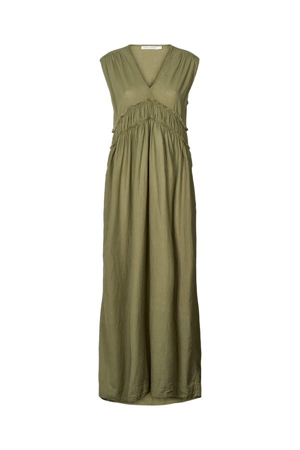 Harmonie - Cotton long dress I Raw lumber Raw lumber XS 1 - Rabens Saloner