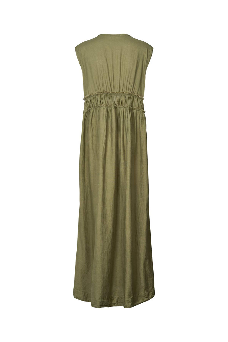 Harmonie - Cotton long dress I Raw lumber 2 - Rabens Saloner