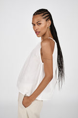 Hoda - Cotton halter top I Black 3 - Rabens Saloner