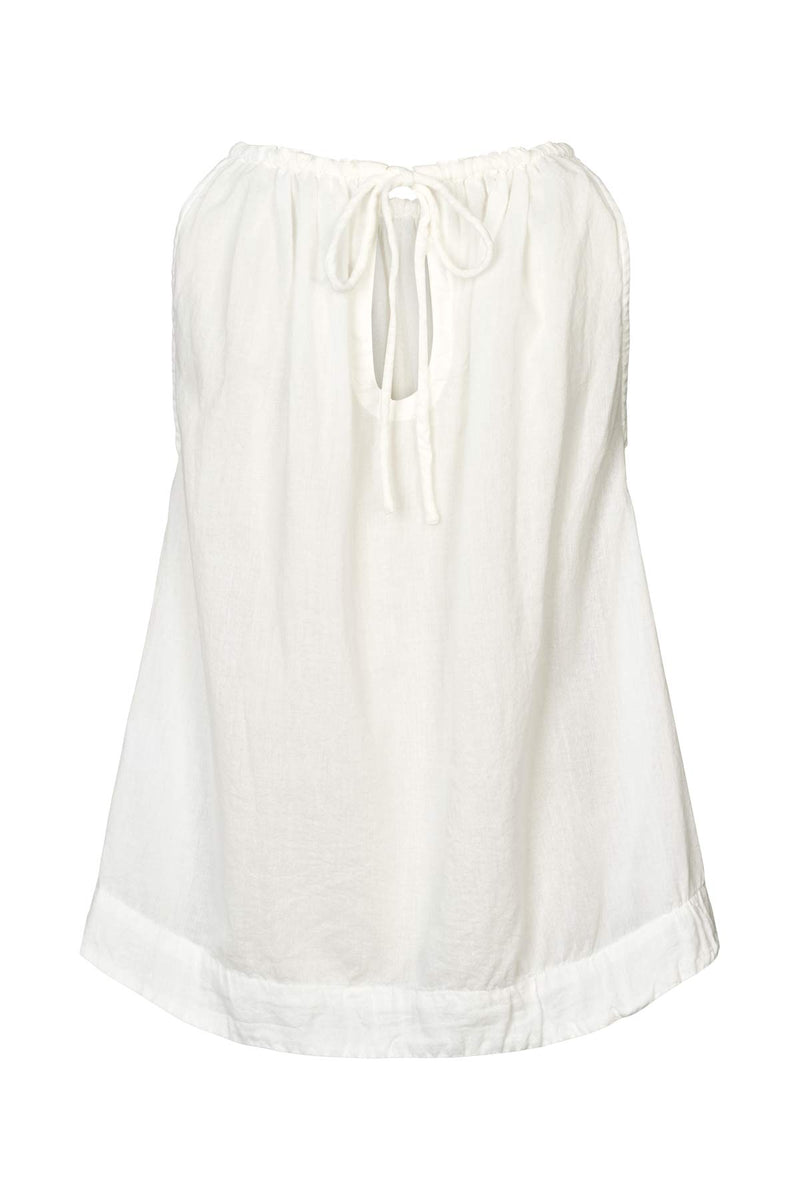 Hoda - Cotton halter top I White 5 - Rabens Saloner