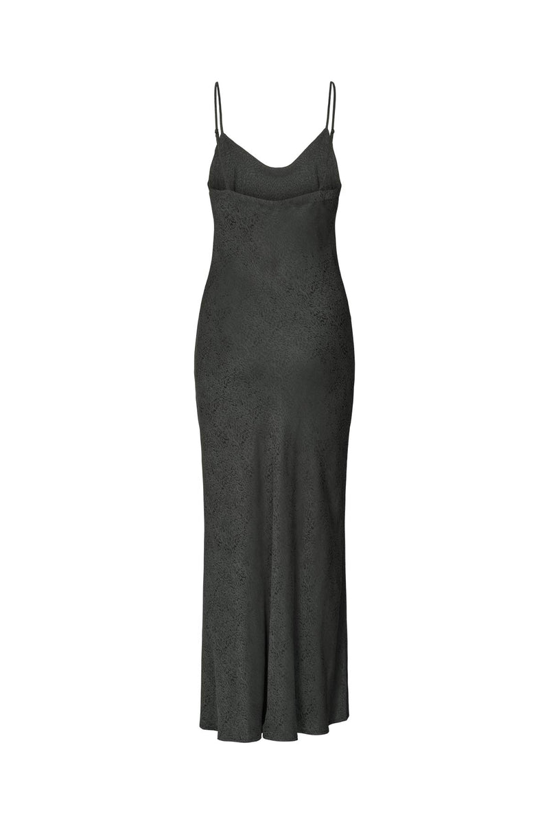 Glorie - Cluster jacquard bias dress I Black 4 - Rabens Saloner
