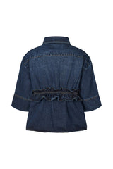 Paige - Denim shirt jacket I Dark washed indigo 6 - Rabens Saloner