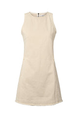Lizl - Denim ecru dress I Ecru Ecru XS 3 - Rabens Saloner