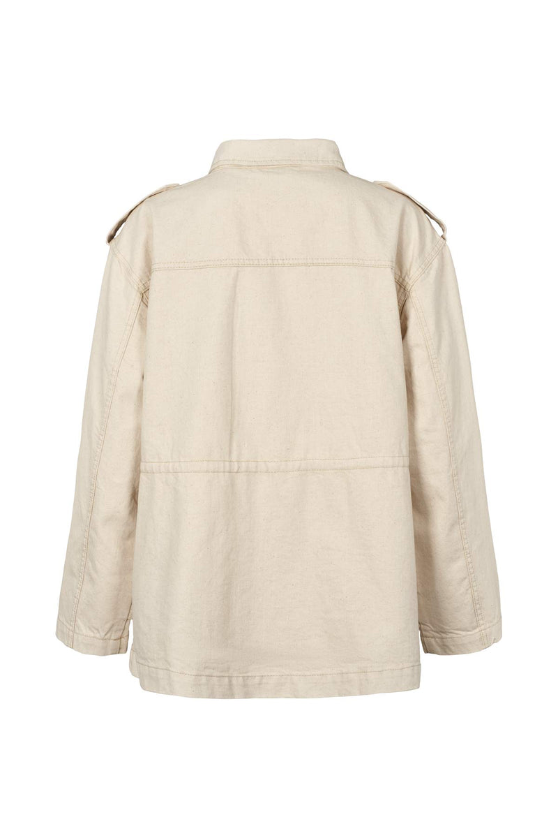 Feodora - Denim ecru defense jacket I Ecru 4 - Rabens Saloner