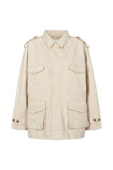 Feodora - Denim ecru defense jacket I Ecru Ecru XS 3 - Rabens Saloner