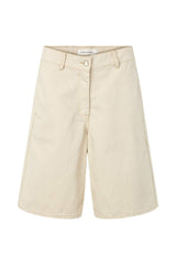 Raha - Denim ecru wide shorts I Ecru Ecru XS 4 - Rabens Saloner
