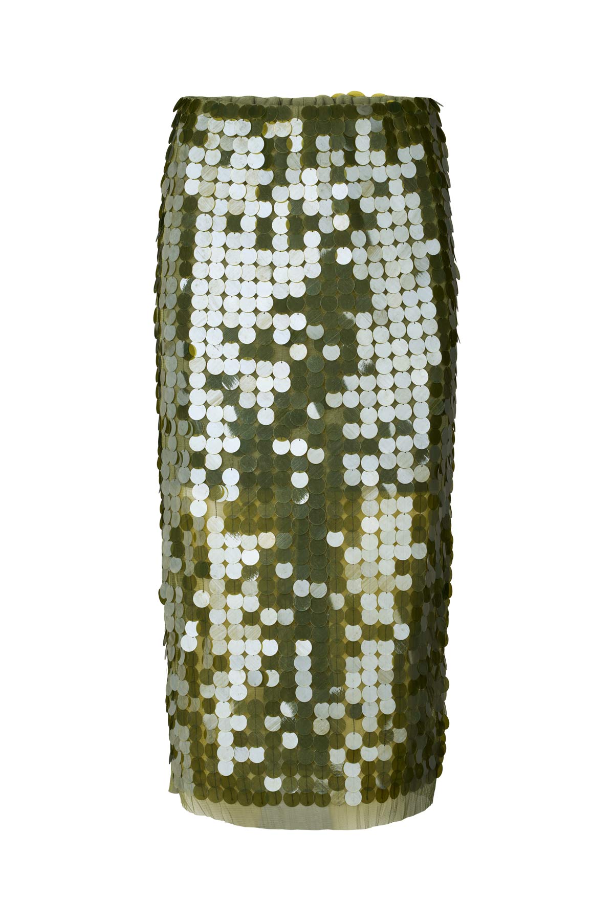 Lior - Clover sequins pencil skirt I Army Green Army Green XS 8 - Rabens Saloner