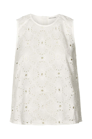 Piper - Supersize anglaise tank top I White swan White swan XS 1 - Rabens Saloner