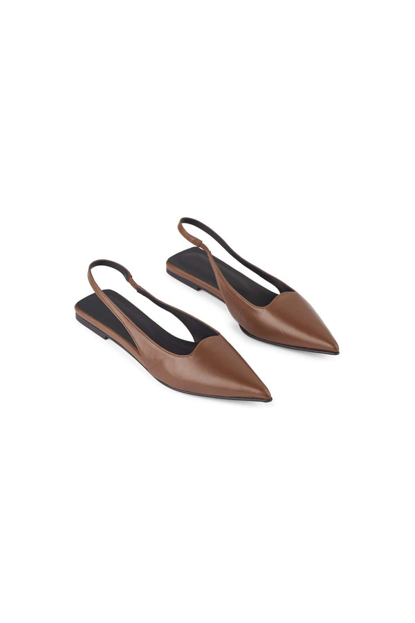 Acacie - Pointy slingback I Dark brown Dark brown 36 1 - Rabens Saloner