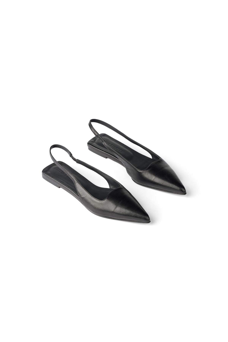 Acacie - Pointy slingback I Black    1 - Rabens Saloner