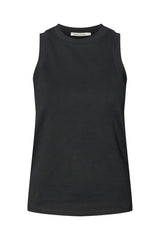 Johnny - Pima jersey tank top I Pirate black Pirate black XS 3 - Rabens Saloner