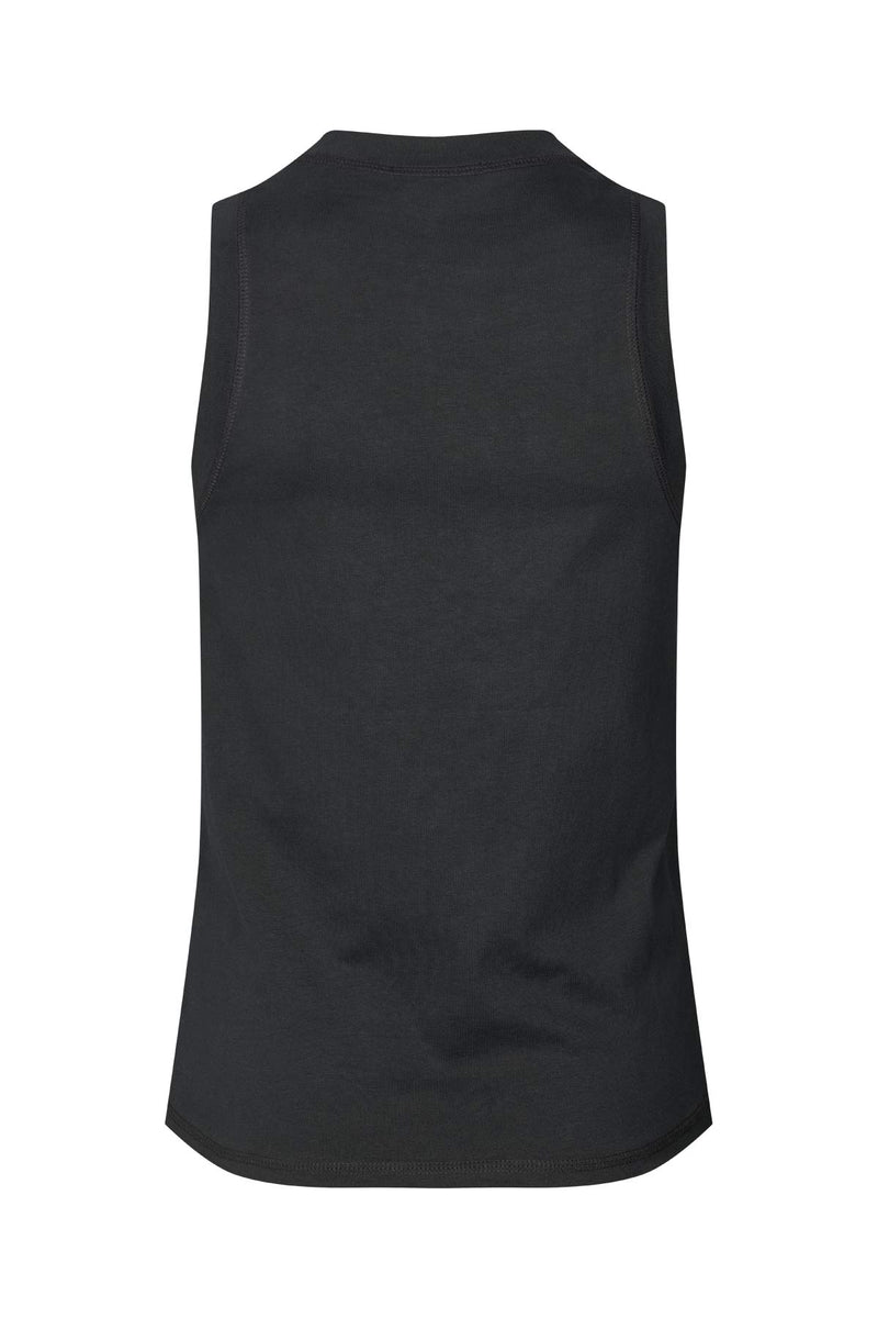 Johnny - Pima jersey tank top I Pirate black 4 - Rabens Saloner