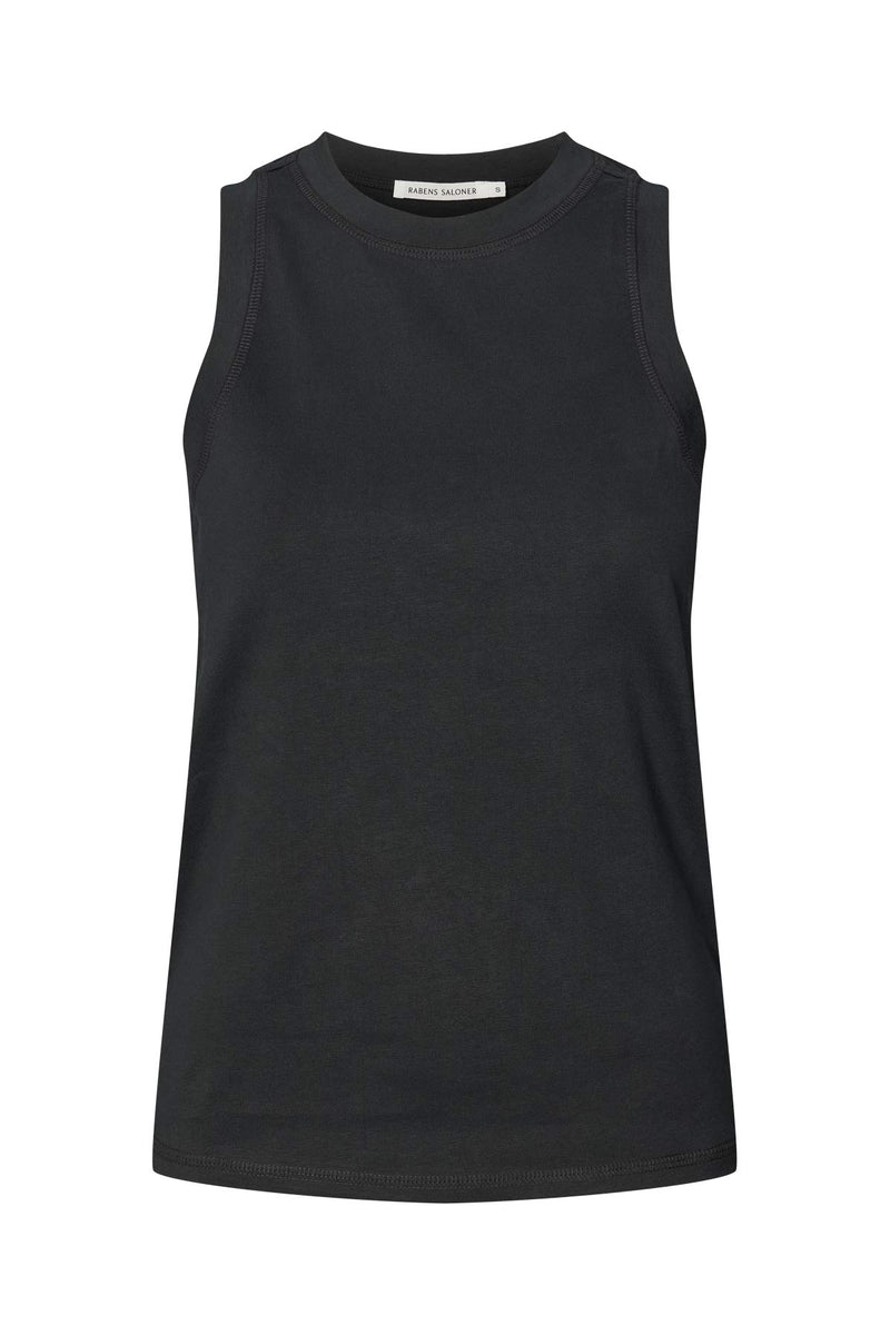 Johnny - Pima jersey tank top I Pirate black Pirate black XS 3 - Rabens Saloner