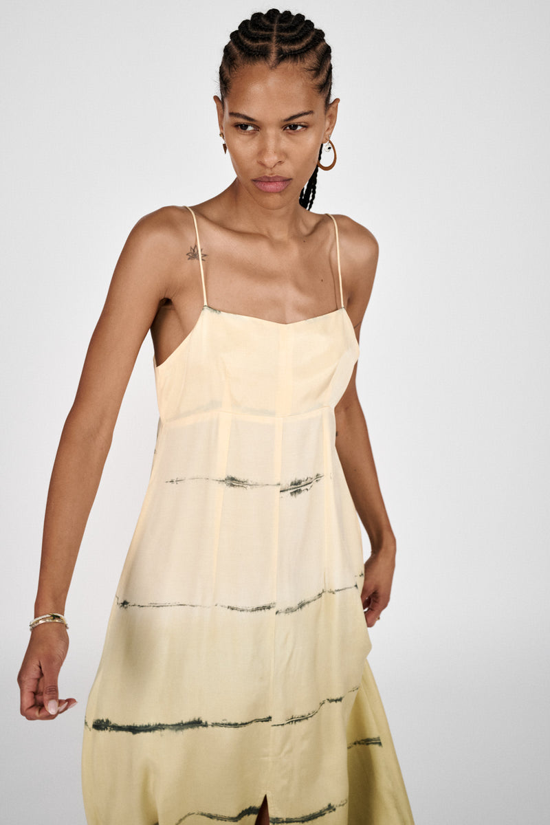 Hanny - Nuance string dress I Banana combo 4 - Rabens Saloner