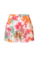Lania - Abstract cotton shorts I Rainbow combo Rainbow combo XS 2 - Rabens Saloner