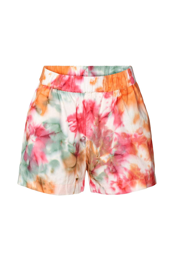 Lania - Abstract cotton shorts I Rainbow combo Rainbow combo XS 2 - Rabens Saloner