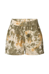 Lania - Abstract cotton shorts I Forest combo Forest combo XS 1 - Rabens Saloner