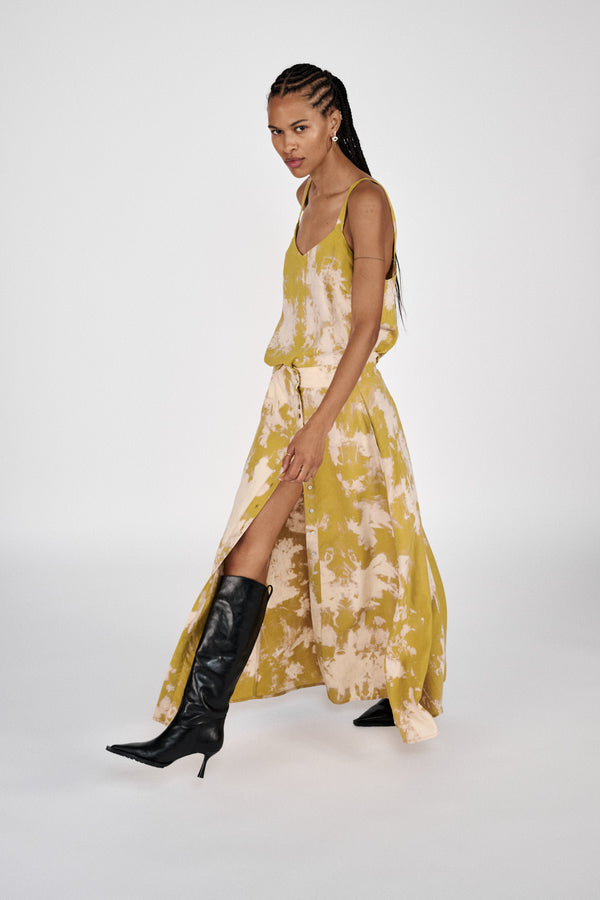 Maisa - Misty camisole top I Golden mustard combo 2 - Rabens Saloner