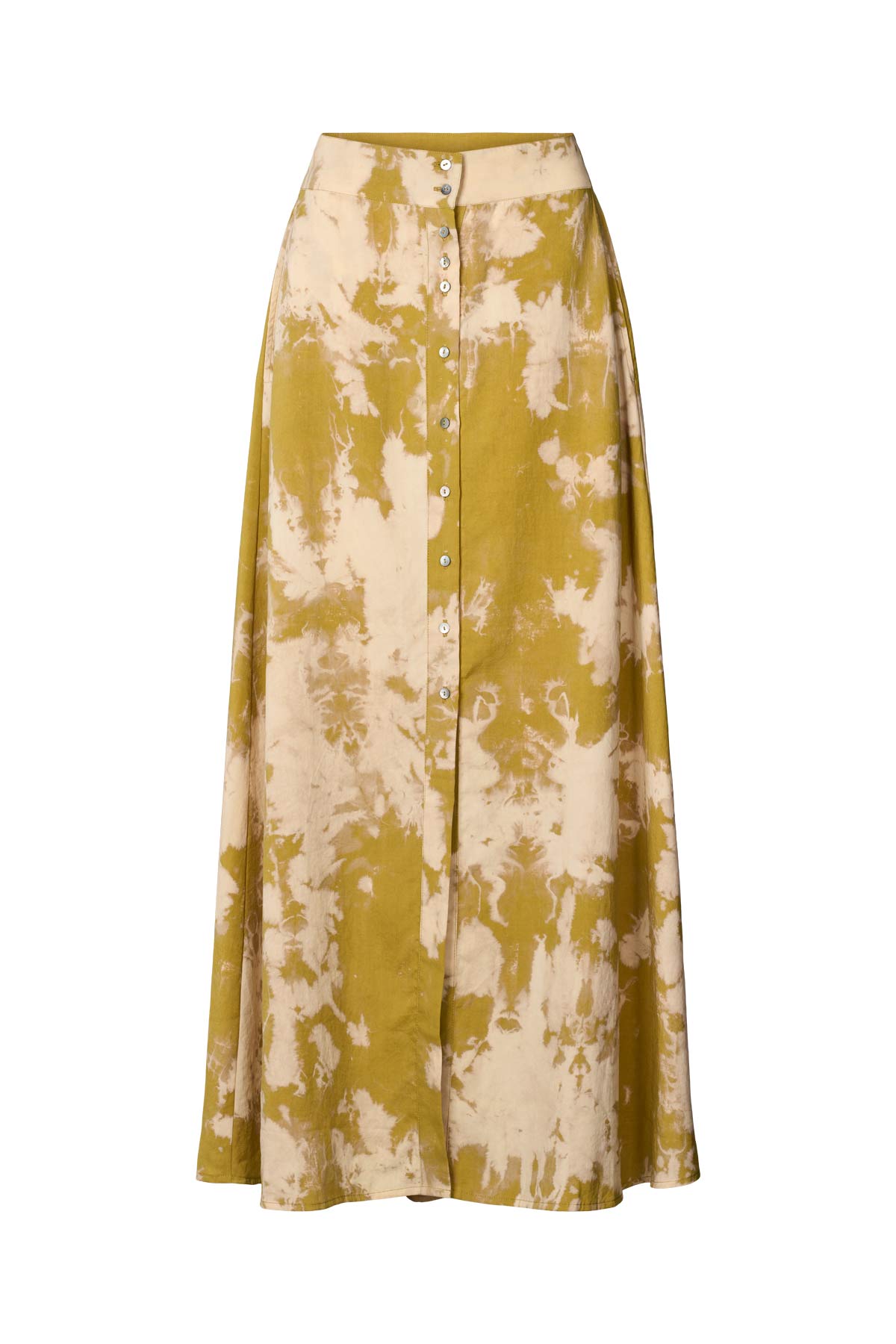 Natja - Misty button skirt I Golden mustard combo Golden mustard combo XS 5 - Rabens Saloner
