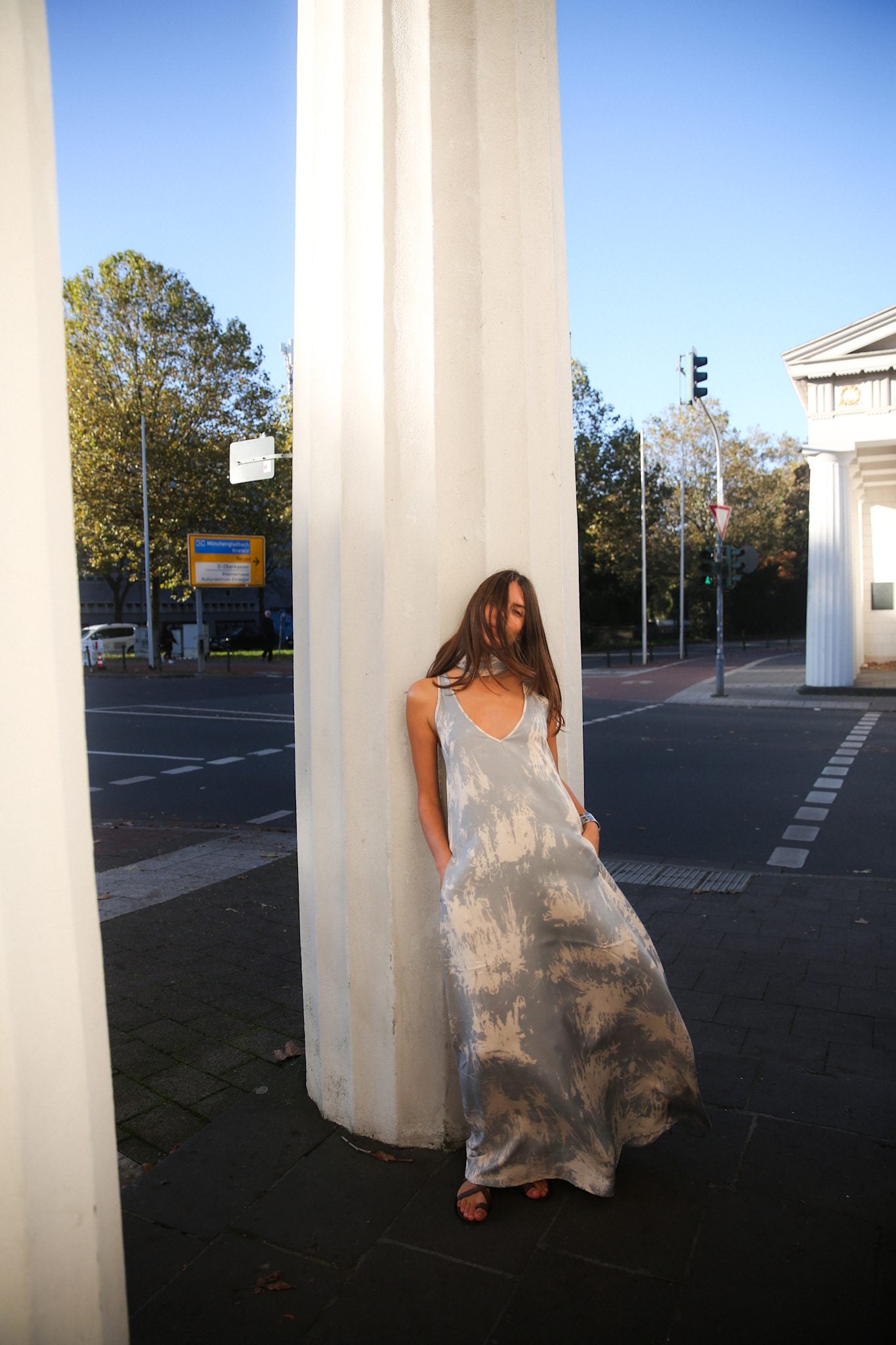 Ian - Misty long dress I Golden mustard combo 5 - Rabens Saloner