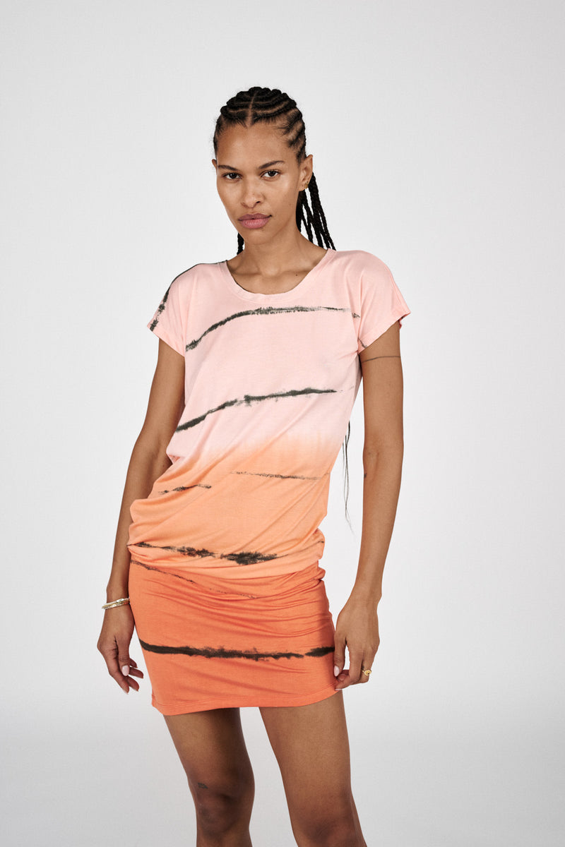Mejse - Nuance jersey dress I Chocolate combo 2 - Rabens Saloner