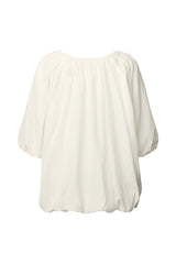 Rachelle - Voile cloud blouse I White 4 - Rabens Saloner