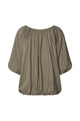 Rachelle - Voile cloud blouse I Dry bark 2 - Rabens Saloner