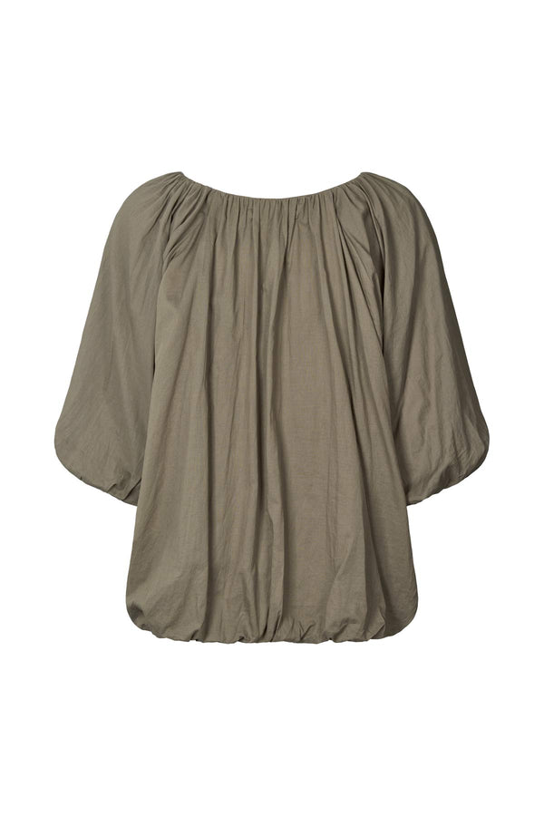 Rachelle - Voile cloud blouse I Dry bark 2 - Rabens Saloner