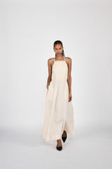 Cylle - Poplin elastic dress I Champagne 1 - Rabens Saloner