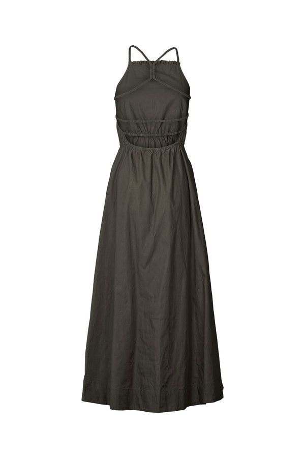 Cylle - Poplin elastic dress I Pirate black 2 - Rabens Saloner