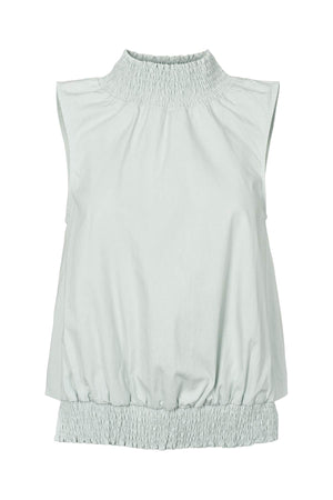 Fiola - Poplin heavy shirring top I Sky blue Sky blue XS 1 - Rabens Saloner