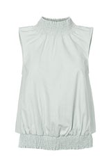 Fiola - Poplin heavy shirring top I Sky blue Sky blue XS 1 - Rabens Saloner