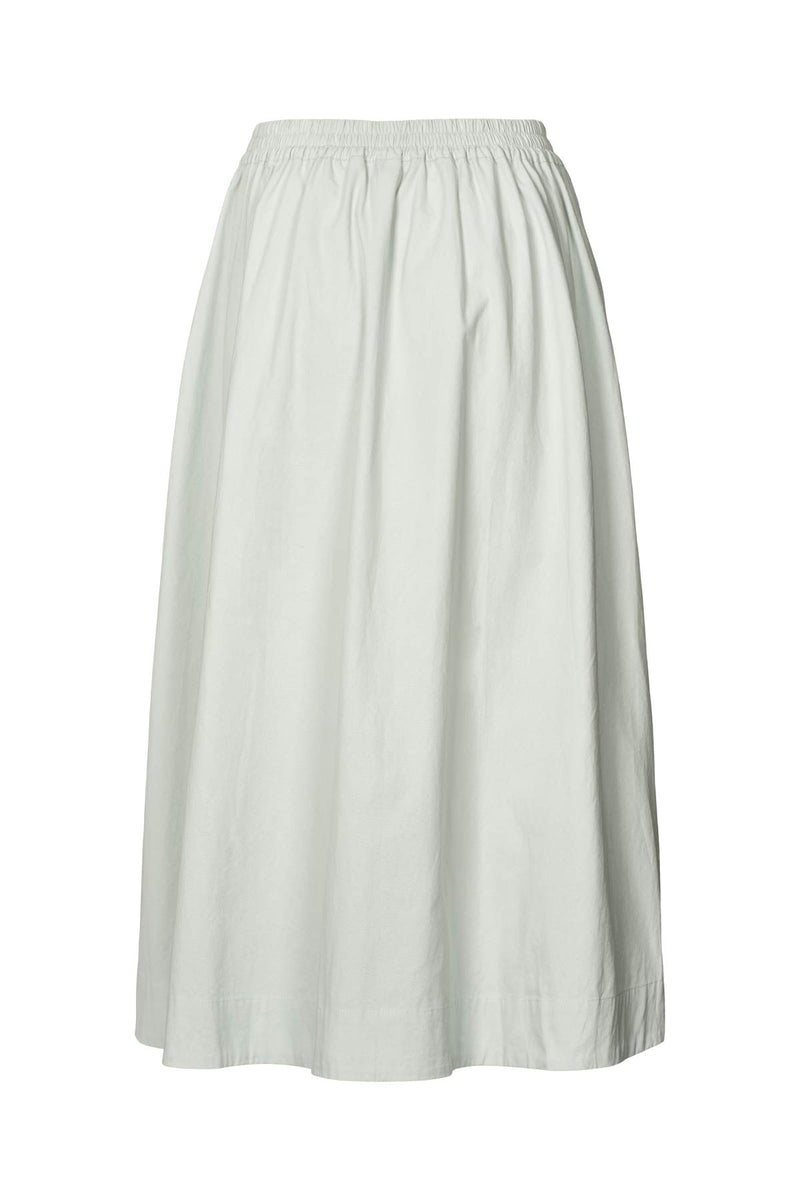 Guri - Poplin heavy full skirt I Sky blue 4 - Rabens Saloner