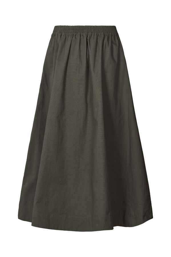 Guri - Poplin heavy full skirt I Pirate black 2 - Rabens Saloner