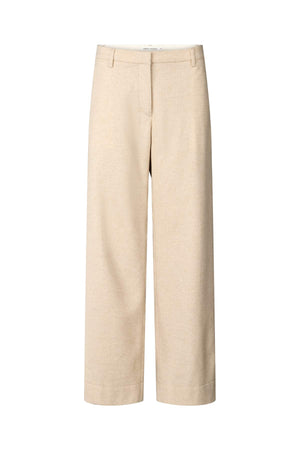 Kesia - Mini herringbone pants I Light sand Light sand XS 3 - Rabens Saloner