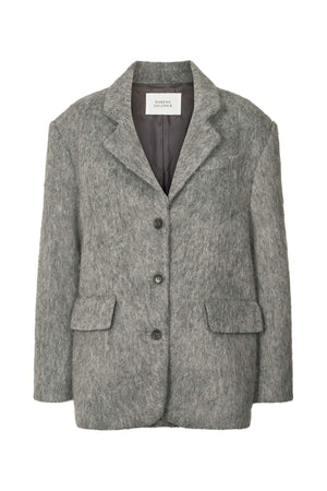 Nyara - Fuzzy jacket I Grey melange Grey melange XS 7 - Rabens Saloner