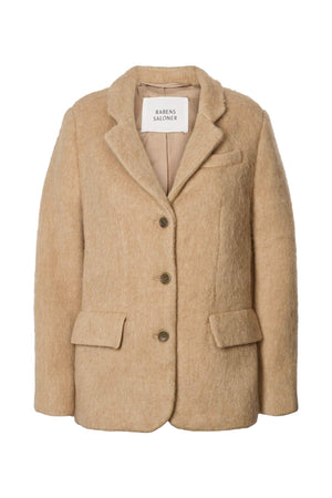 Nyara - Fuzzy jacket I Oatmeal Oatmeal XS 1 - Rabens Saloner